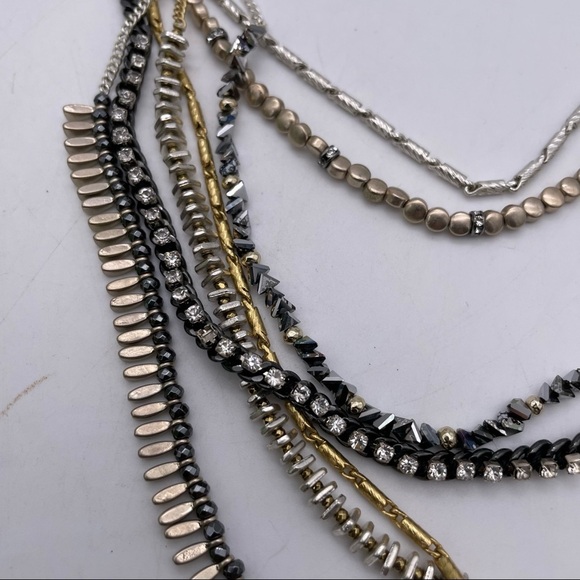 Stella & Dot Montague Layered Necklace 7 Layers Versatile 5 Way - Picture 3 of 10